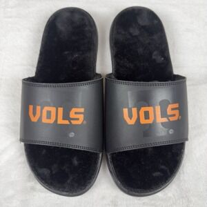 Tennessee Volunteers ISlide Fur Lined Slides‎ Men's 9 Black Sneaker Midsole New